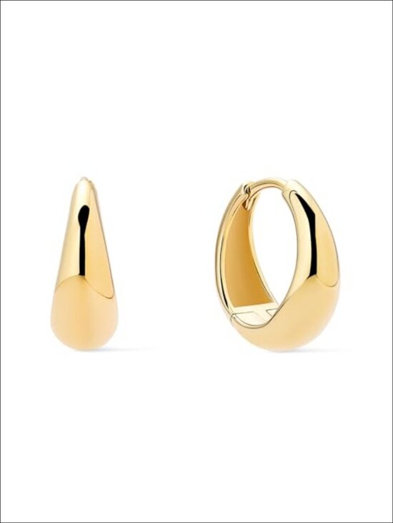 Jewelry - 14K Gold Plated Hypoallergenic Hoop Earrings Women Water Resistant